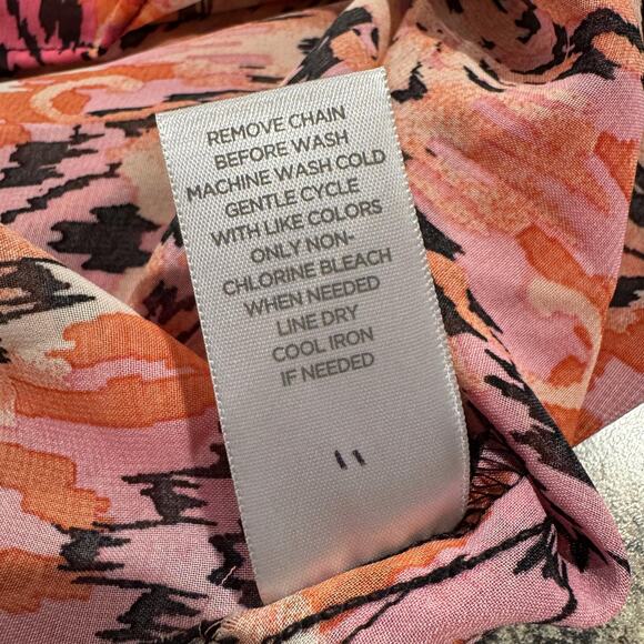 NWT Avenue Top Sheer Y2K Boho Coastal Grandma Cottage Kawaii Lolita Pink 22/24 - Picture 4 of 5